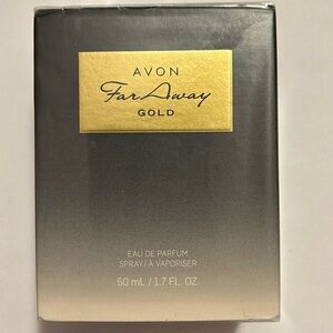 Far Away Gold Eau de Parfum by Avon 50 ml (1.7 oz). New in sealed wrap and box.